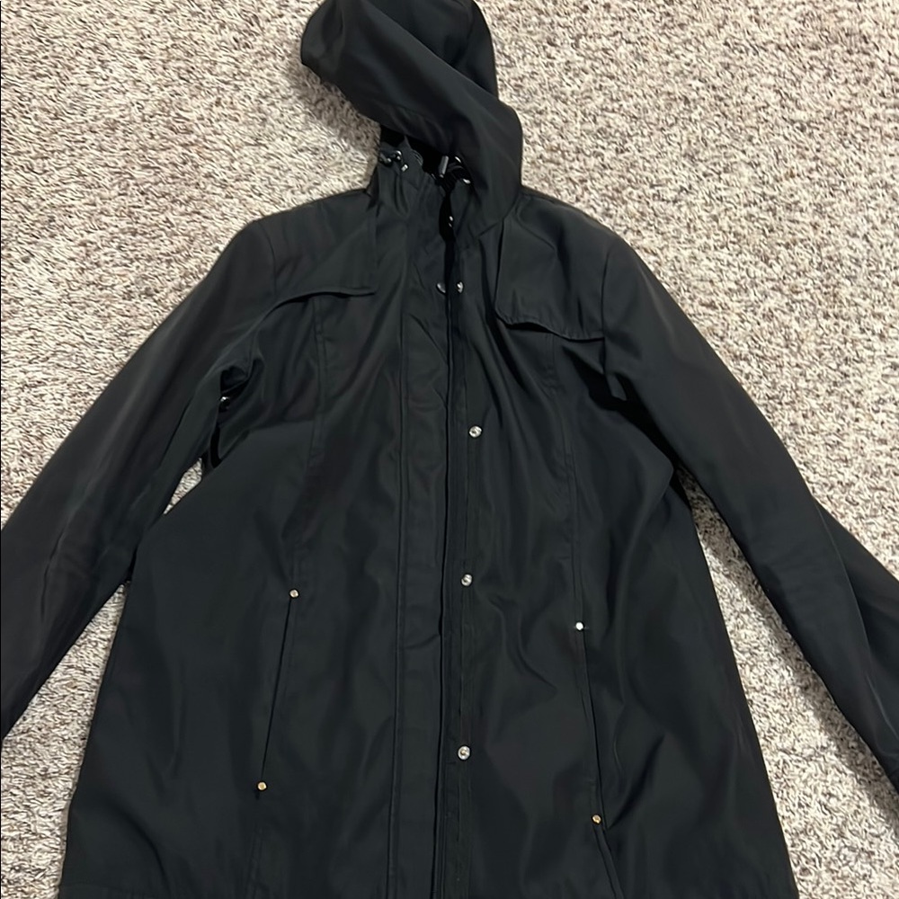 Weatherproof Black Ski Jacket with Hood